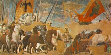  Batalla Lienzo - Batalla entre Constantino y Majencio Humanismo renacentista italiano Piero della Francesca
